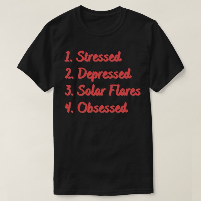 T-shirt Fusées solaires stressées et déprimées (Design devant)