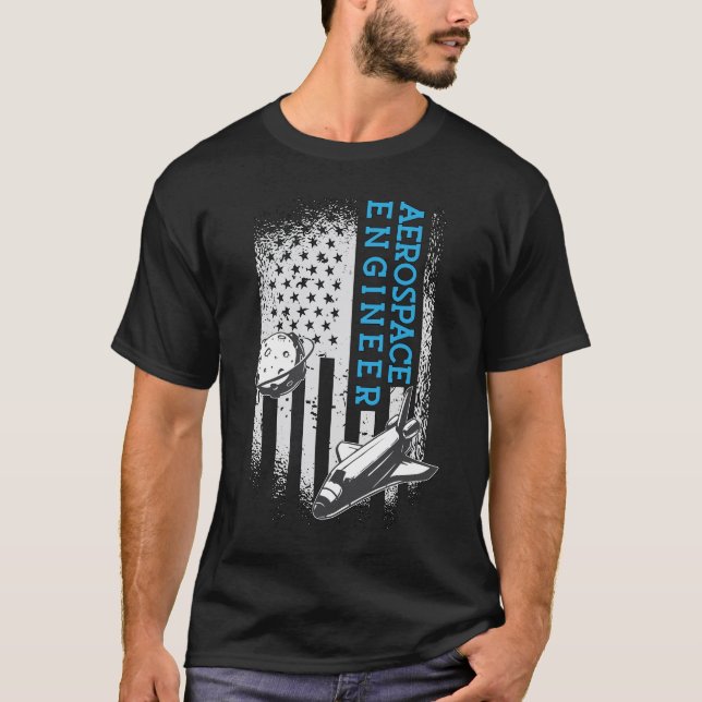 T-shirt Fusées spatiales de génie aérospatial (Devant)