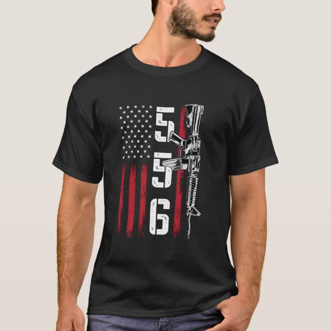 T-shirt Fusil Ar15 2Nd Adt 556 Ar-15 Dos (Devant)
