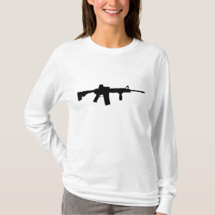 T-shirt Fusil noir AR-15