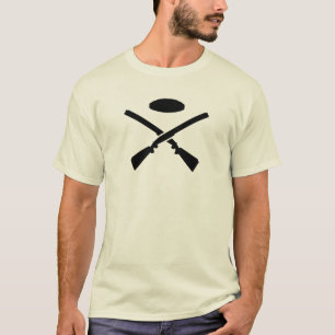 T-shirt Fusils de chasse croisés de tir de piège