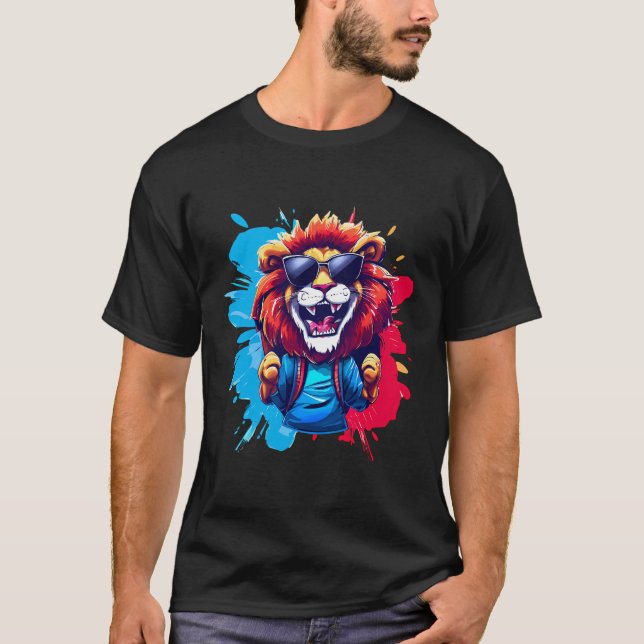 T-shirt Fusion couleur sifflet du lion (Devant)