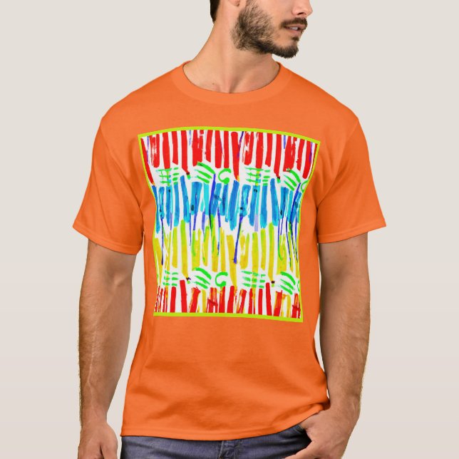 T-shirt Fusion d'art chromatique (Devant)