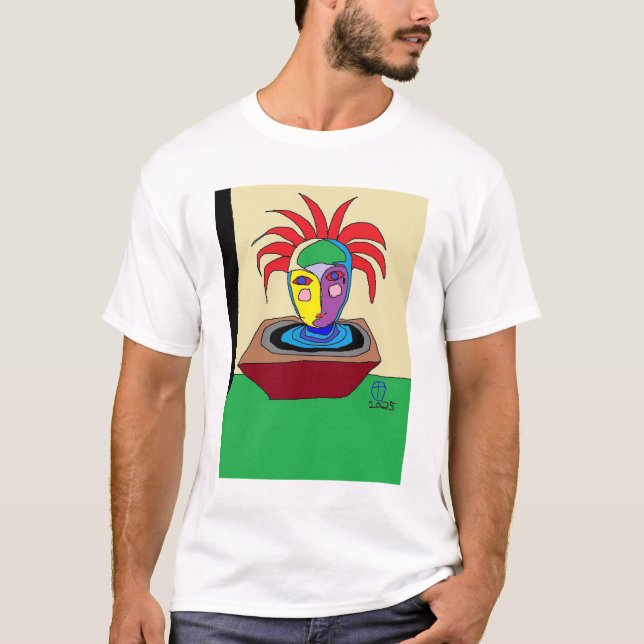 T-shirt Fusion de couleur et de forme (Devant)