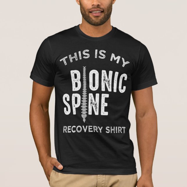 T-shirt Fusion de la colonne vertébrale fractionnée du dos (Devant)