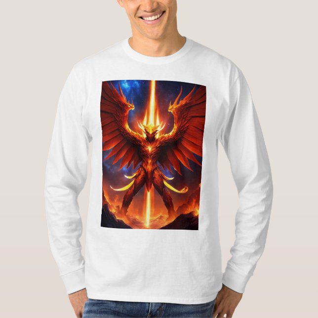 T-shirt "Fusion du Ciel et de l'Enfer : Diable Ange Homme  (Devant)