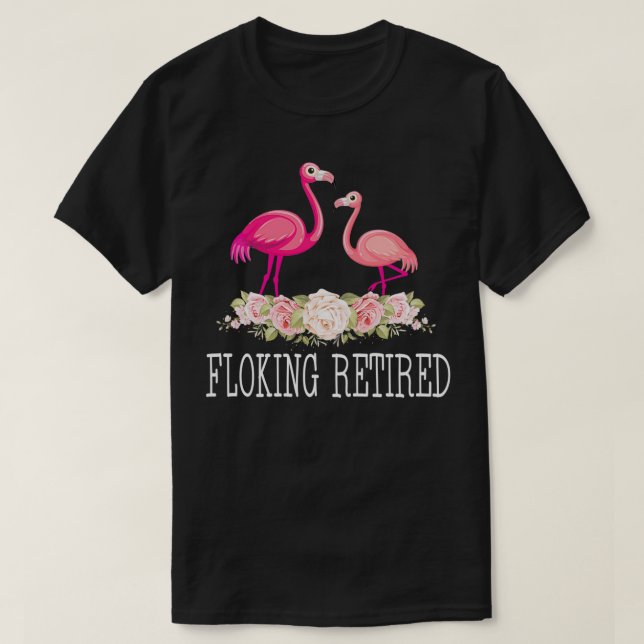 T-shirt Fusion Retraite Flamant rose Retraité Drôle (Design devant)