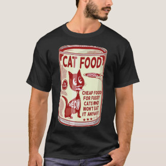 T-shirt Fussy mangeur chat nourriture