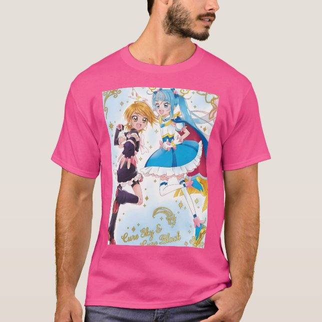 T-shirt Futari Wa Precure Hirogaru Ciel Précure Précure To (Devant)
