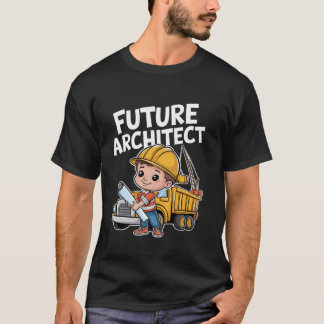 T-shirt Futur Architecte Cool Art Garçon Fille Enfants Arc