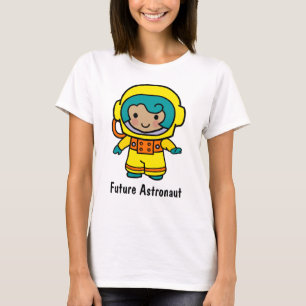 T-shirt Futur astronaute fille en Spacesuit
