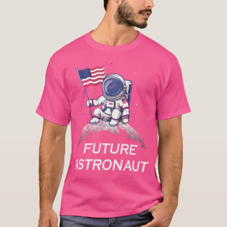 T-shirt Futur astronaute homme spatial sur la lune drôle a