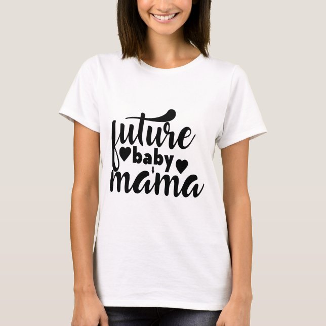 T-shirt Futur bébé maman (Devant)