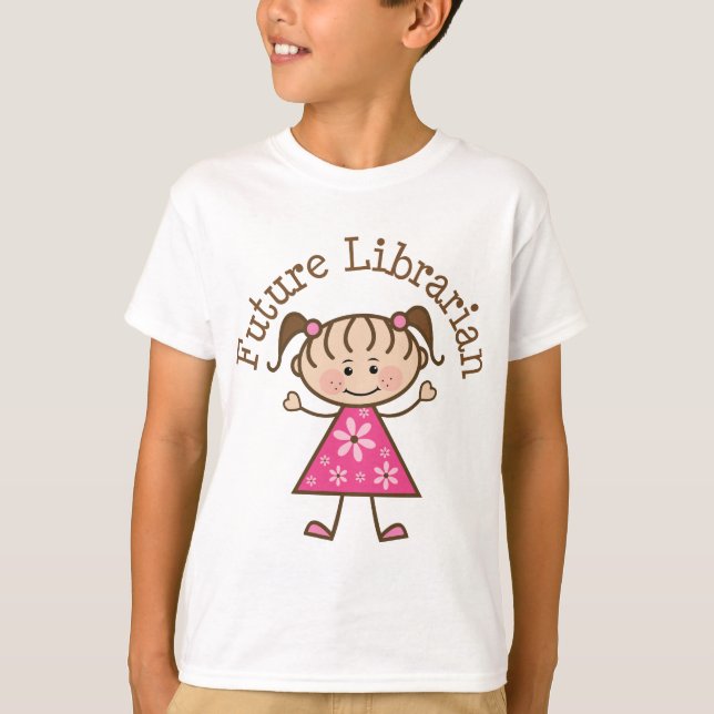 T-shirt Futur bibliothécaire (mignon) (Devant)