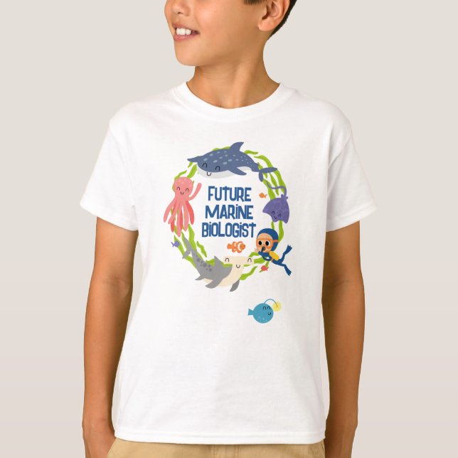 T-shirt futur biologiste marin (Devant)