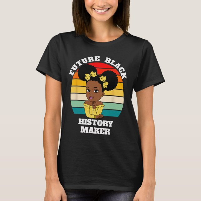 T-shirt Futur Black History Maker JunetDix Hbcu Afro Gi (Devant)