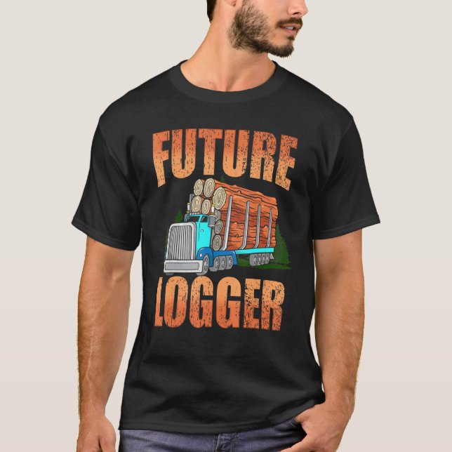 T-shirt Futur bûcheron sciage coupe bois sciage Sawmi (Devant)