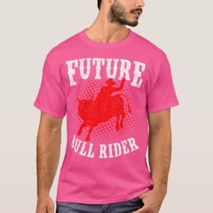 T-shirt Futur Bull Rider Bull Riding mécanique Rodeo Boy