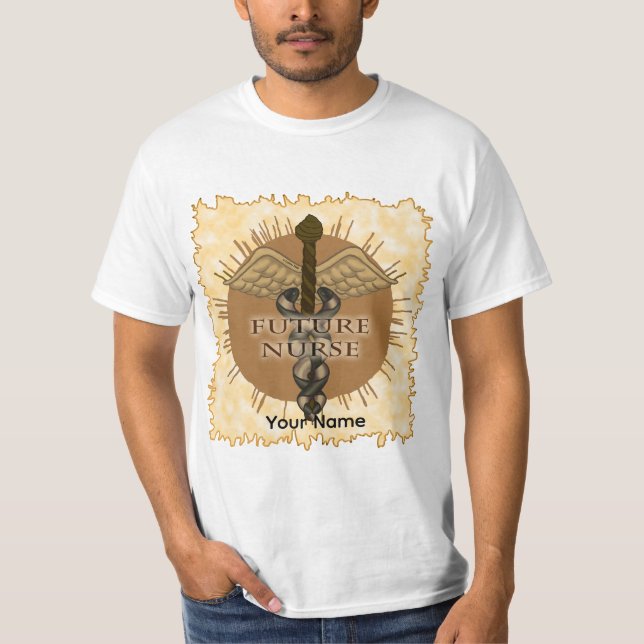 T-shirt Futur Caducée d'infirmière (Devant)