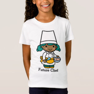 T-Shirt Futur chef / Baker Girl dans la cuisine d'Apron