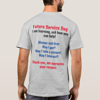 T-shirt Futur Chien De Service - Chien De Service En Forma