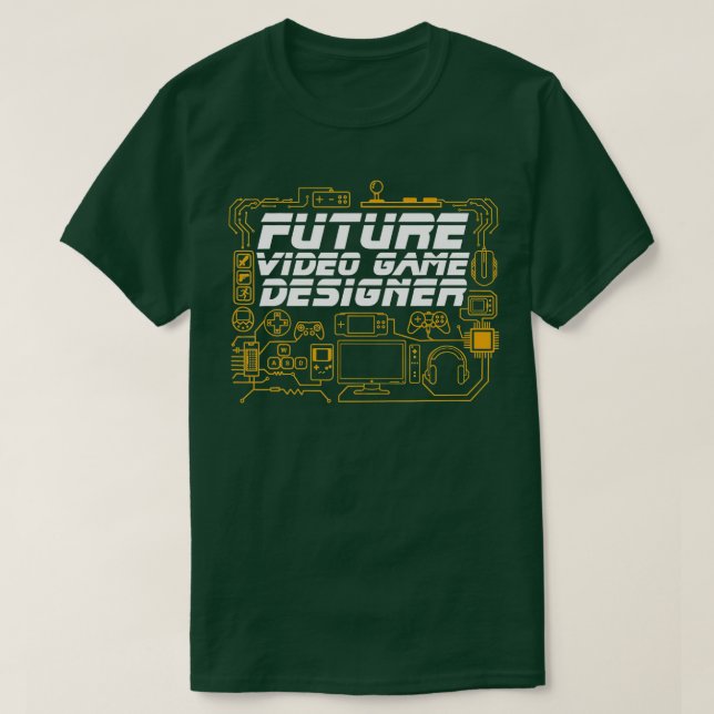 T-shirt Futur Concepteur de jeux vidéo Programmeur Coding  (Design devant)
