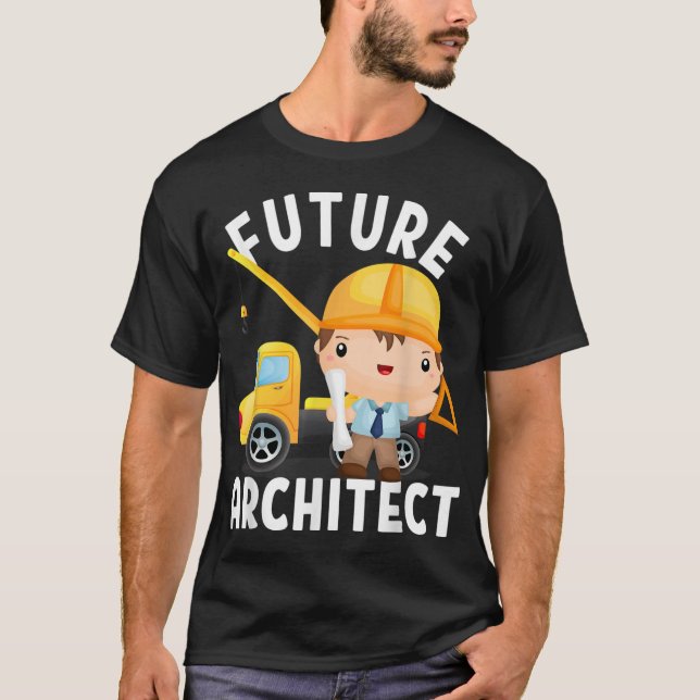 T-shirt Futur costume d'architecte pour enfants et adultes (Devant)