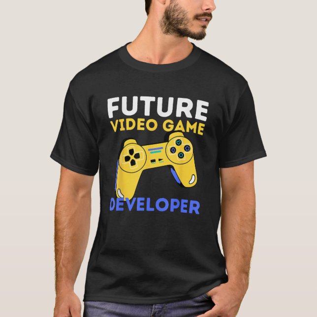 T-shirt Futur développeur de jeu vidéo Programme de concep (Devant)