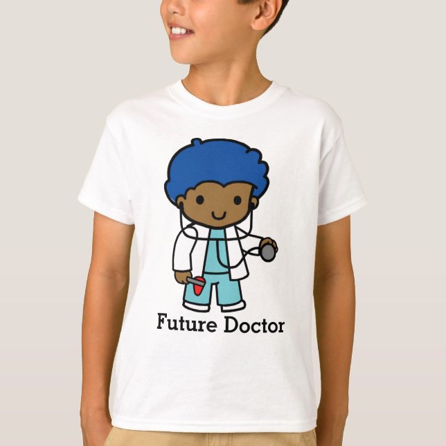 T-shirt Futur docteur avec stéthoscope (Devant)