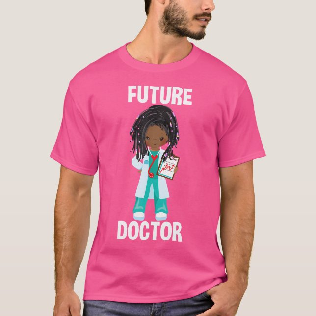 T-shirt Futur Docteur Costume Prétendre Jouer Amérique Afr (Devant)