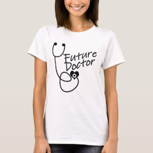 T-shirt Futur docteur - Impression de cœur au stéthoscope