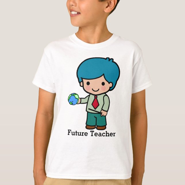 T-shirt Futur enseignant avec globe (Devant)