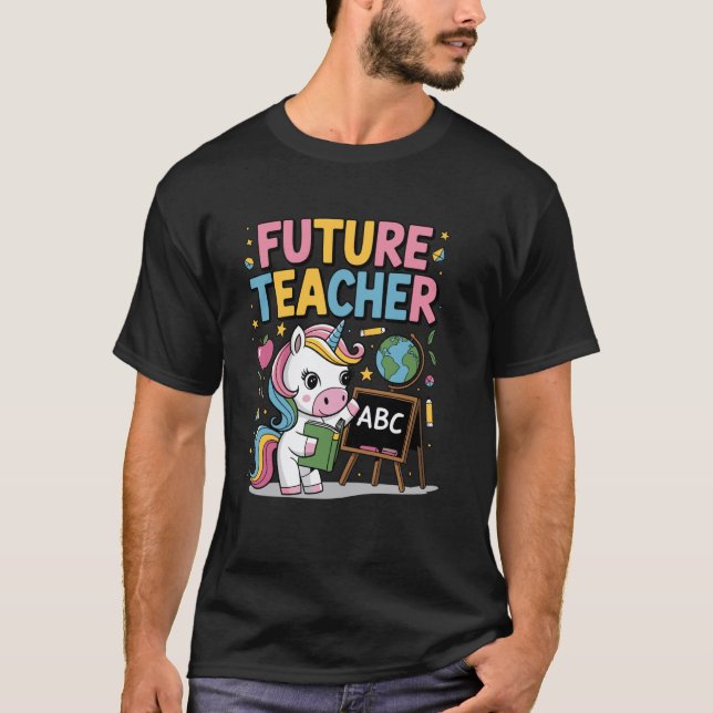 T-shirt Futur enseignant Enseignant féminin (Devant)