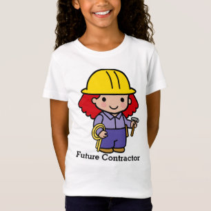 T-Shirt Futur entrepreneur fille avec marteau et corde