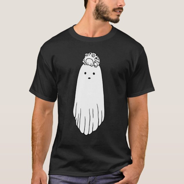 T-shirt Futur Fantôme Joyeux Costume Halloween Hommes Femm (Devant)