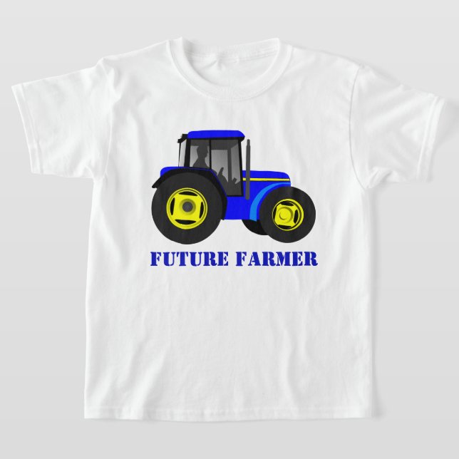 T-shirt Futur fermier bleu (Poser)