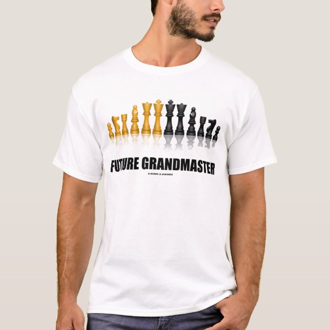 T-shirt Futur grand maître (jeu d'échecs) (Devant)