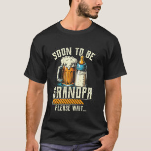 T-shirt Futur Grand-Père, Attendez S'il Vous Plaît