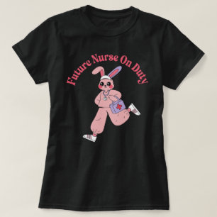 T-shirt Futur infirmier en service Lapin mignon
