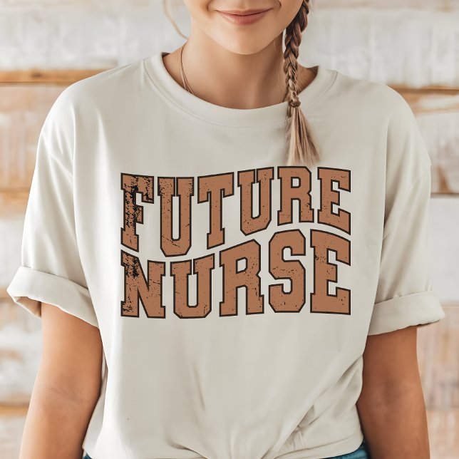 T-shirt Futur infirmier shirt, étudiant en soins infirmier (future nurse shirt, graduation gift, nursing student shirt, nurse gift, brown coquette bow, )