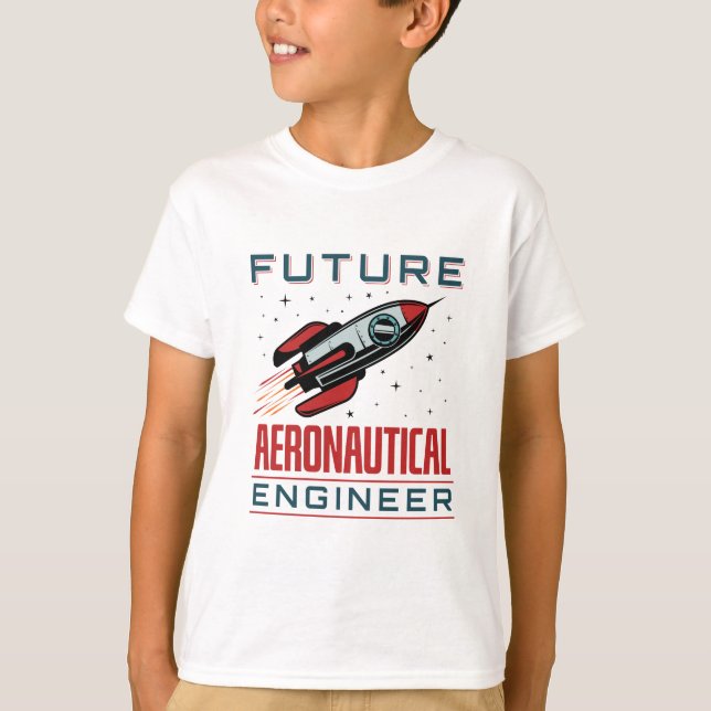 T-shirt Futur ingénieur aéronautique (Devant)
