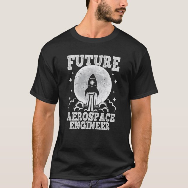 T-shirt Futur ingénieur aérospatial (Devant)