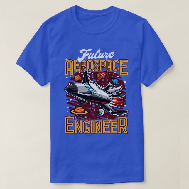 T-shirt Futur ingénieur aérospatial (Design devant)