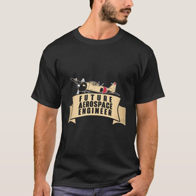 T-shirt Futur ingénieur aérospatial Génie spatial Apcipp (Devant)