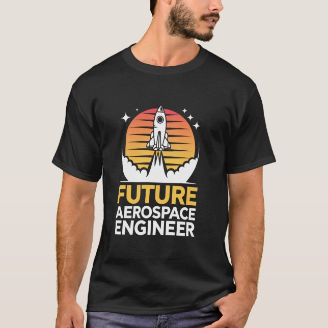 T-shirt Futur ingénieur aérospatial Gradu (Devant)