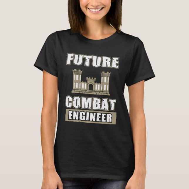 T-shirt Futur Ingénieur De Combat Pour Ingénieur De Combat (Devant)