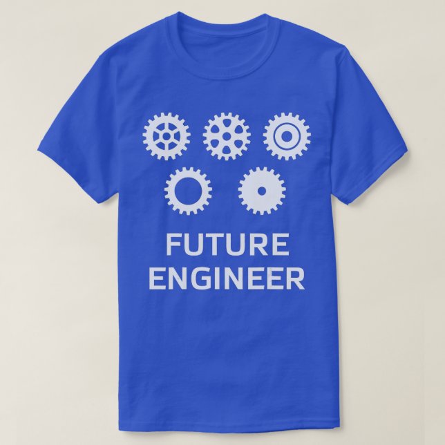 T-shirt Futur ingénieur pour enfants et ns (Design devant)