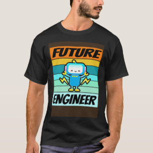 T-shirt Futur ingénieur Shirt Boys Girls Software Engineer