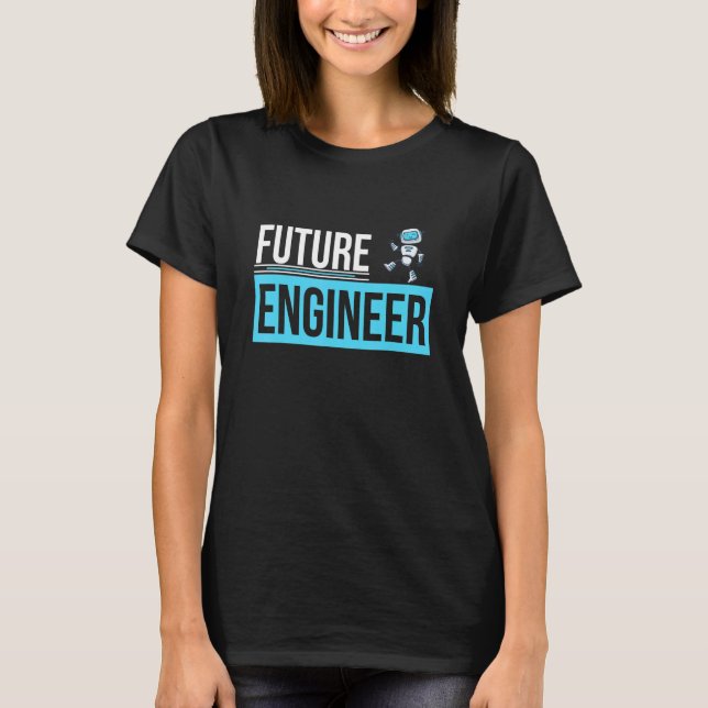 T-shirt Futur ingénieur U2013 Robotics Robot Engineer Mach (Devant)