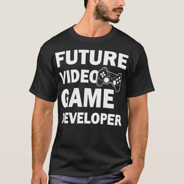 T-shirt Futur jeu vidéo développeur Cool de jeu (Devant)